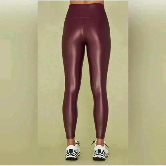 Carbon 38 Women’s 7/8 Takara Shine High Rise Legging’s in Wine Pull On Size XS - Picture 2 of 6